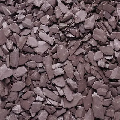 Plum Slate Chippings | 20mm | 20kg | Decorative Aggregates | Garden Slate • £19.81