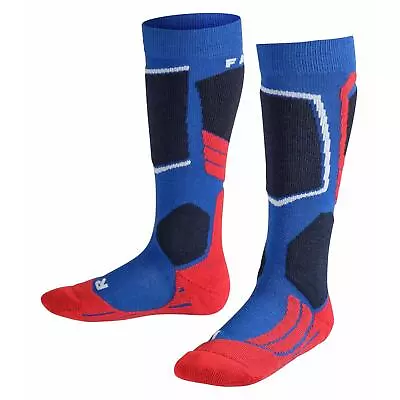 Falke Ski Socks SK2 Kids Padded Medium Volume In Blue • £14.40