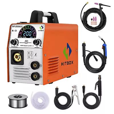 £206.99 • Buy 4 In1 MIG Welder Gas Gasless Inverter 220V 200A MIG ARC Lift TIG Welding Machine