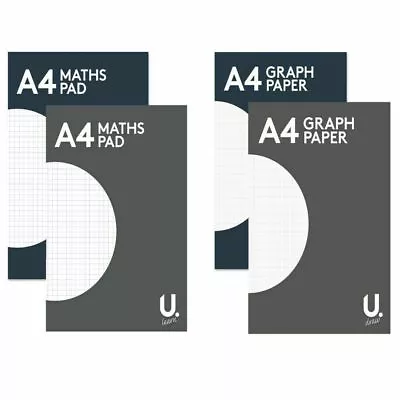 A4 Graph Paper Notepad Maths Exercise Book Square Margin 2 Mm Grid Office School • £2.99