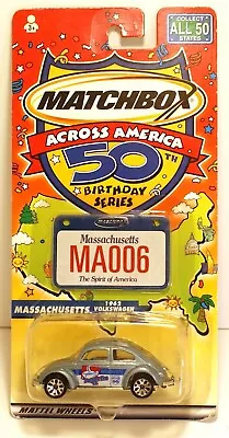 '01 Matchbox Across America Massachusets State Volkswagwn BEETLE 50th Birthday • $7.99