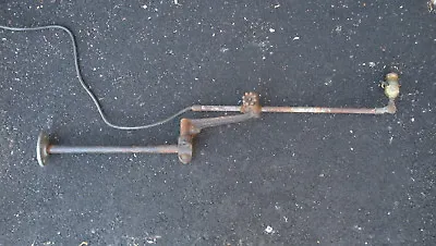 Vintage Antique Industrial OC O. C. White Metal Shop Lamp Light Fixture Bracket • $349.99