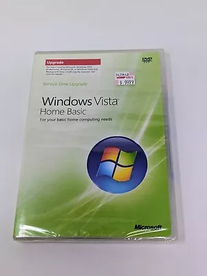 Microsoft Windows Vista Home Basic Upgrade - Factory Sealed DVD • $29.50