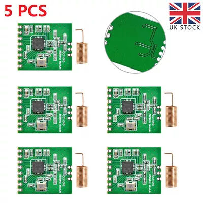 5Pcs CC1101 Wireless Transceiver Module 868MHz Distance Transmission Board New • £15.99