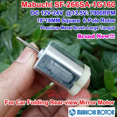 MABUCHI SF-266SA-1G160 12V 18V 24V 14500RPM Micro 18mm Square 6-Pole Rotor Motor • $2.10