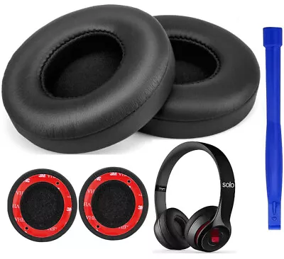 Replacement Ear Pads Beats Dr. Dre Solo 2 / 3 Wireless Headphone BLACK Earpads  • $39.49