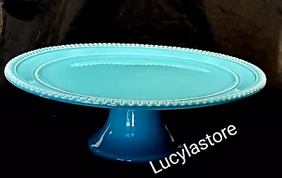 Portugal Destino SA Ceramic Cake Plate Pie Dessert Stand Footed Pedestal • $85