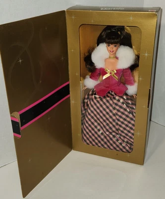 $11 • Buy Avon WINTER RHAPSODY Barbie Doll Brunette 1996 Dressed Unboxed