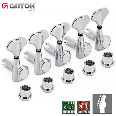 NEW Gotoh GB707 5-Strings Bass Set L5 BASS SIDE - 5 In Line W/ Screws - CHROME • $59.95