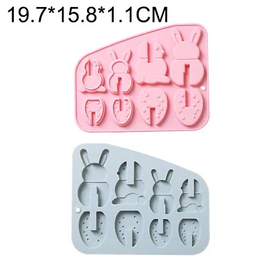 Silicone Fondant Mould Easter Chocolate Mold Biscuits Sweets Cake Baking Jelly • £2.99