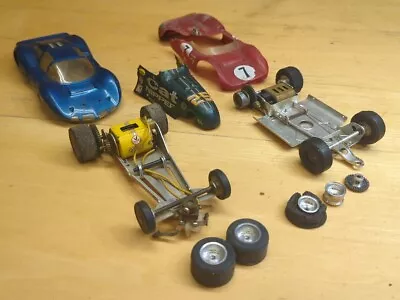 Vintage Slot Cars & Parts 1:24 Scale- Bodies Chassis Motors Revell Cox • $12