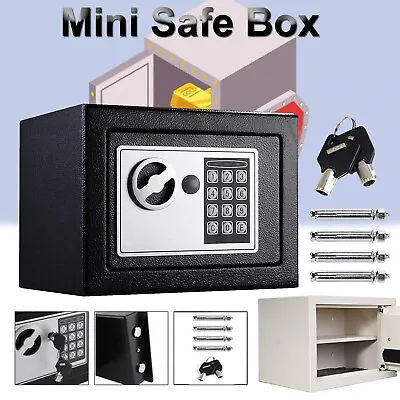 Electronic Security Safe Money Cash Deposit Box Office Home Safety Large Size UK • £26.50
