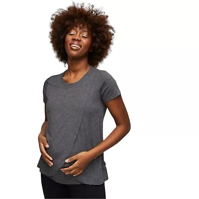 Motherhood Maternity Pull Over Front Nursing Tee NEW Size Small • $34