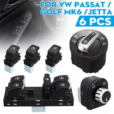 1 Set Mirror Window Headlight Switch For VW Golf 5 6 Jetta Passat B6 CC Tiguan • $31.78