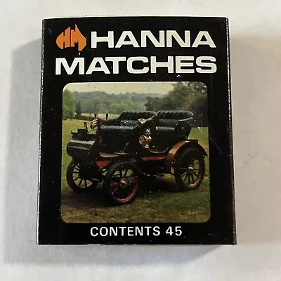 Hanna Matches & Sterling Cigarettes Vintage Car Series Matchbox 1900 Peugot • $6.50