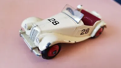 Vintage Dinky Toys 108 Cream Mg Midget Racing # 28 Excellent Unboxed • £28.50