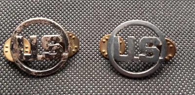 Vintage Lot Of 2 US Military Lapel Pin  WWII Era Cut Out Design • $9.99