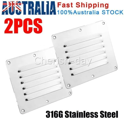$20.99 • Buy 316 Stainless Steel Air Vent Louvre Ventilation Grill Plate Boat Yacht Deck OZ