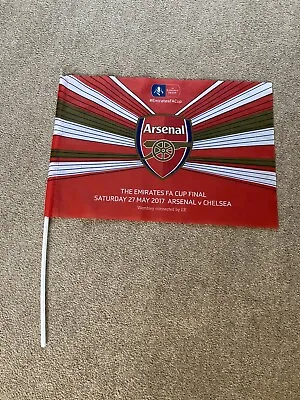 Arsenal Flag - FA Cup Final Arsenal V Chelsea 27th May 2017 - With Pole • £7