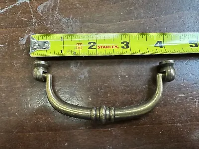 Qty 10 Hafele Antique Brass Cabinet Handle Pull 4-1/4  Long Germany 121.18.124 • $40