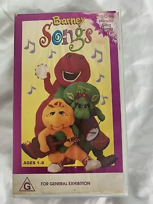 BARNEY SONGS VHS Preowned VGC • $25