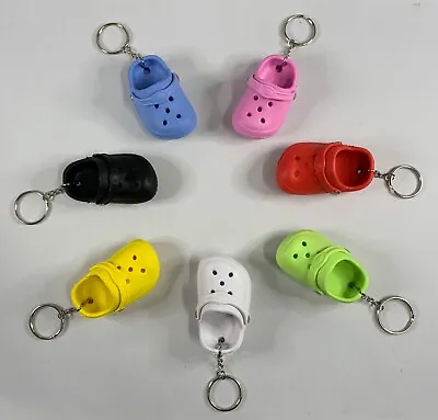 Crocs Mini Shoe Sandal Sneaker Keychain Multicolor Keyring Gift Charm • $7.29