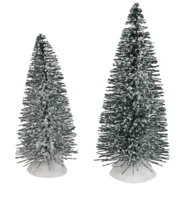 New Cobblestone Corners Miniature Village Trees ~ Green Pine Christmas Trees • $6.99