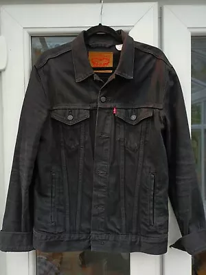 Mens Levis Black Denim Jacket - Medium • £60