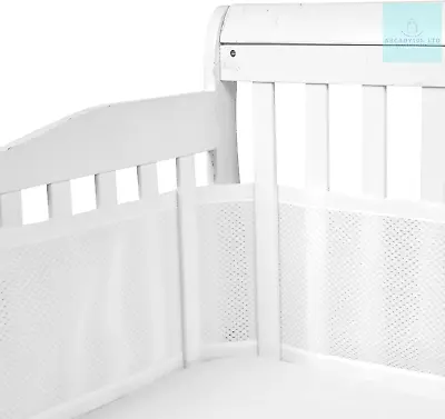 GoGou Cot BumperBaby Cot Bumpers For Cot BedBreathable Cot Bumper 3D Mesh With • £26.04