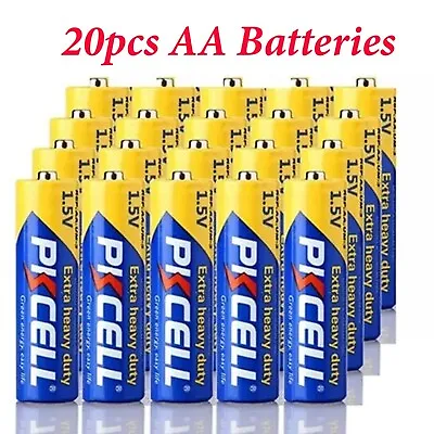 20Pcs AA Batteries 1.5V Double A Cell E91 R6P PC1500 Carbon-Zinc For TV Remote • $7.49