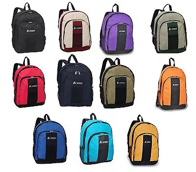 Everyday School Backpack Front And Side Pockets Many COLORS • $22.99