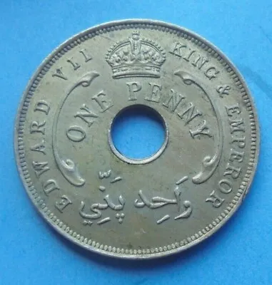 £14.50 • Buy Nigeria & British West Africa, 1908 Penny, As Shown.