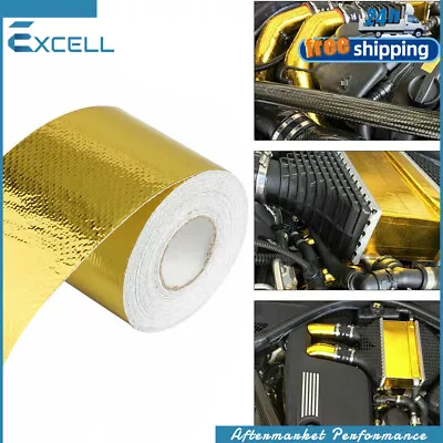 2  X 33FT Gold High Temperature Heat Shield Wrap Tape Self Adhesive Reflective  • $8.90