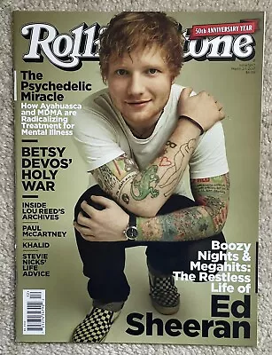 Rolling Stone Magazine 2017 Ed Sheeran Singer Songwriter-rock & Roll-no Label • $33.70