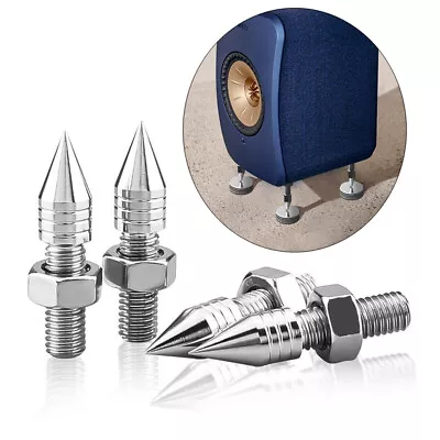 4pcs Stainless Steel Speaker Anti-Shock Spike Isolation Feet Absorber Stand • $15.77