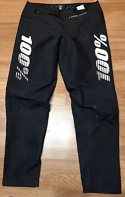 100% Men's R-Core Mountain Bike Riding Pants Black Size 34 Preowned EUC! • $50