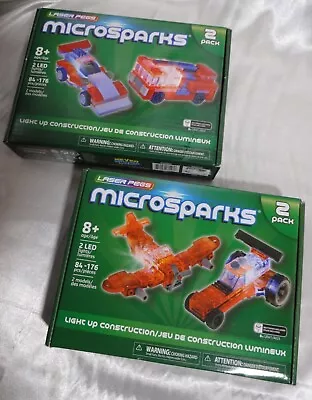 Laser Pegs Light-Up Microsparks 2 Packs Of 2 NIP Unopened Comes With Batteries • $54.81