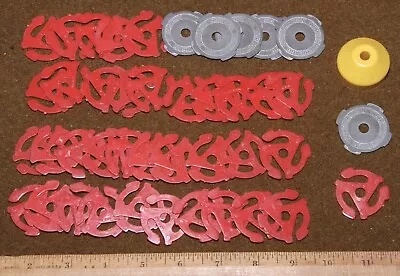 Lot Of 43 Vintage 45RPM Record Adapters Including 6 Webster-Chicago Metal Ones • $5