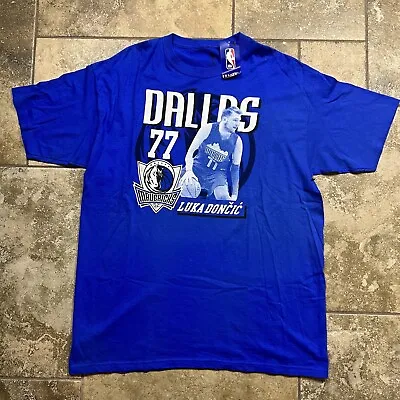 Dallas Mavericks Luka Doncic Shirt Men NBA Basketball Player Caricature Blue Tee • $23.36