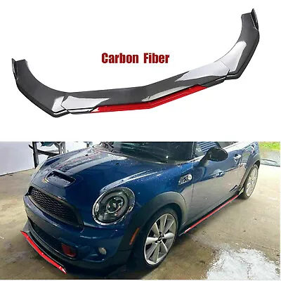 Front Bumper Lip Splitter Spoiler Bod Kit Carbon Fiber For Mini Cooper • $79.99