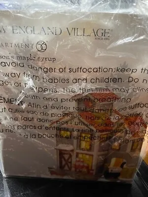 DEPT 56 NEW ENGLAND Village MASON'S MAPLE SYRUP NIB *Read** • $152.50