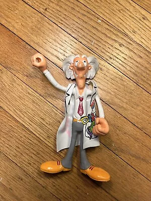 1987 Vintage MAD SCIENTIST 7” Bendable Figure Toy W/ Coat • $10