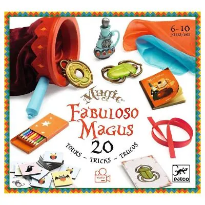 Djeco DJ09962 Magic Box Fabuloso Magus Childs Magic Set 20 Magic Tricks For Kids • £55.99