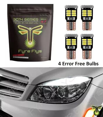 4x White LED Error Free Eyebrow Eyelid Light Bulb F Mercedes Benz W204 C300 C350 • $13.99