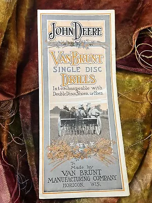 John Deere Van Brunt Drills Advertising Brochure 1915 • $450