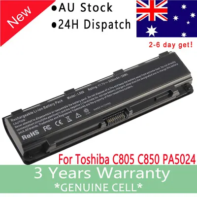 Battery For Toshiba Satellite C805-C10B C850-C08S M800-T02B Model# PA5024U-1BAS • $31.99