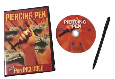 PIERCING PEN + DVD PENETRATION THROUGH BILL Dollar Magic Trick Penetrating Money • $15.95