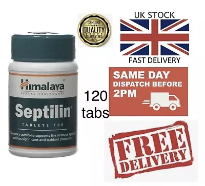 🇬🇧Himalaya Septilin 120 Tablets Antibodies Immune Booster For Cold & Allergies • £10.99