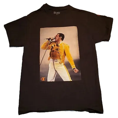 Sz MEDIUM Mens Freddie Mercury T-Shirt Queen X Champion Official Merch Portrait • $20