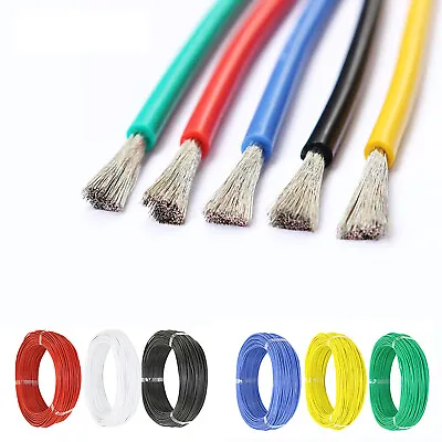 UL3135 Flexible Soft Silicone Wire Cable 10/12/14/16/18/20 30 AWG High Quality • £1.54